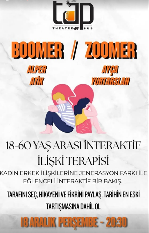 Bodrum’da Kuşak Çatışması Sahneye Taşınıyor: “Boomer / Zoomer” İnteraktif İlişki Terapisi