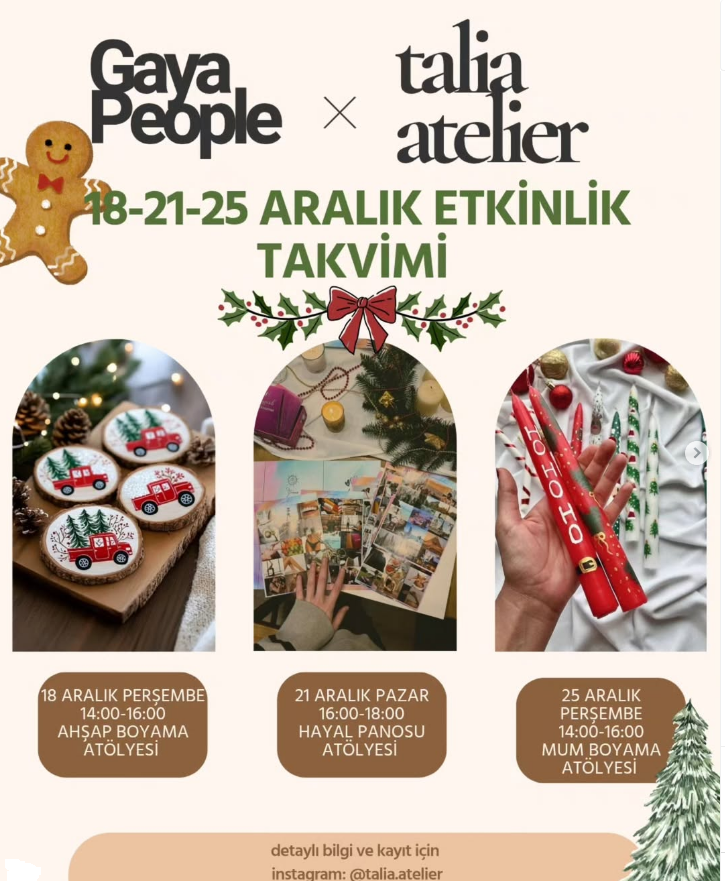 Bodrum’da Yılbaşı Heyecanı: Gaya People ve Talia Atelier’den Yaratıcı Atölyeler!